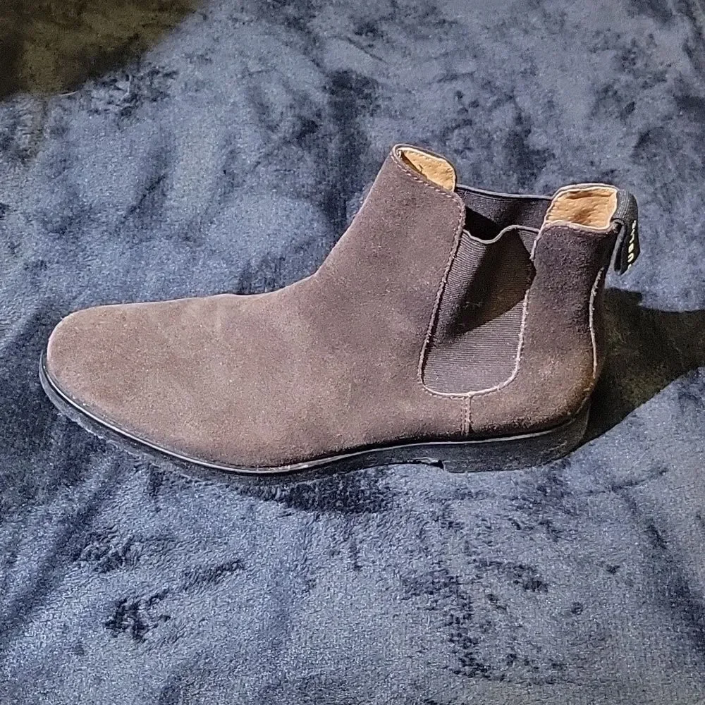 New Republic Suade Booties, Size 11 Chocolate Brown. - Picture 2 of 6